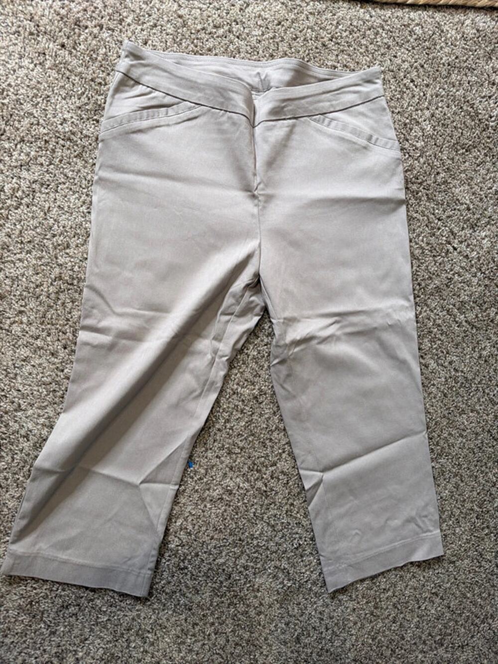 Kim Rogers cropped Chino pants pull on 10 3391